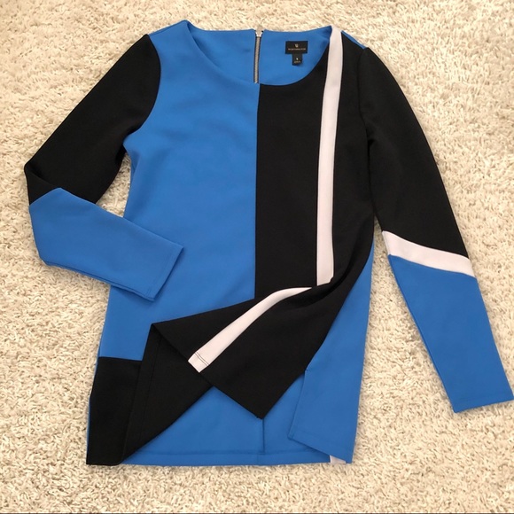 Worthington Color Block Tunic Top - Picture 6 of 8